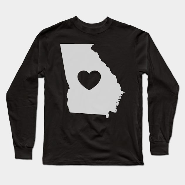 Georgia Love Heart Long Sleeve T-Shirt by helloshirts